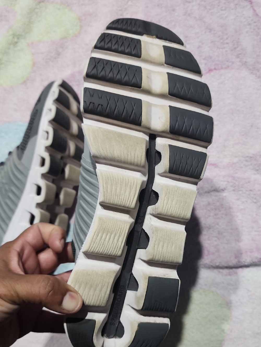 ON RUNNING Cloudswift Men/Adult shoe SZ 12.5 Athletics Rock/Slate - Picture 7 of 16